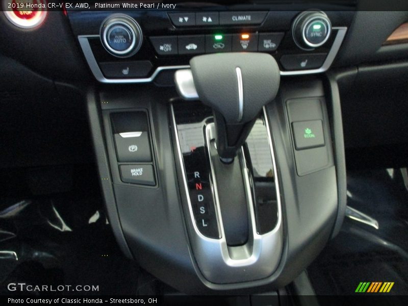 Platinum White Pearl / Ivory 2019 Honda CR-V EX AWD
