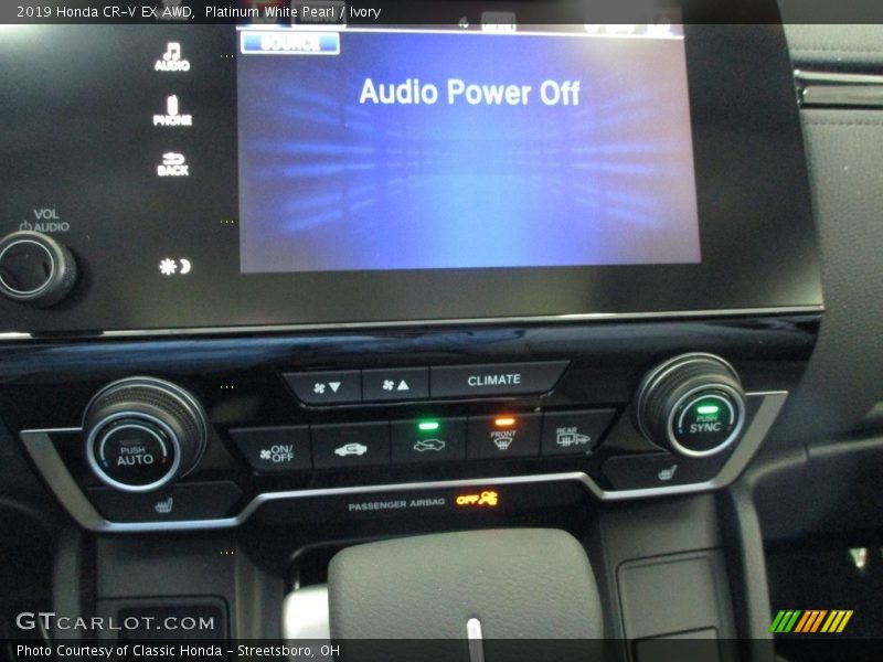 Platinum White Pearl / Ivory 2019 Honda CR-V EX AWD