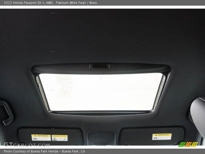 Platinum White Pearl / Black 2023 Honda Passport EX-L AWD