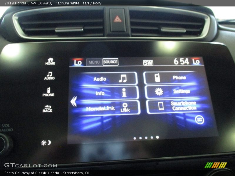 Platinum White Pearl / Ivory 2019 Honda CR-V EX AWD