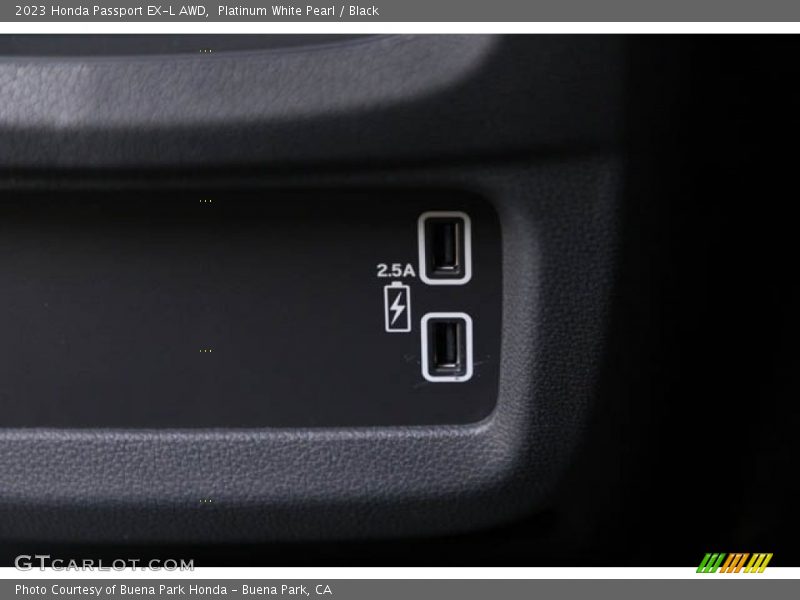 Platinum White Pearl / Black 2023 Honda Passport EX-L AWD