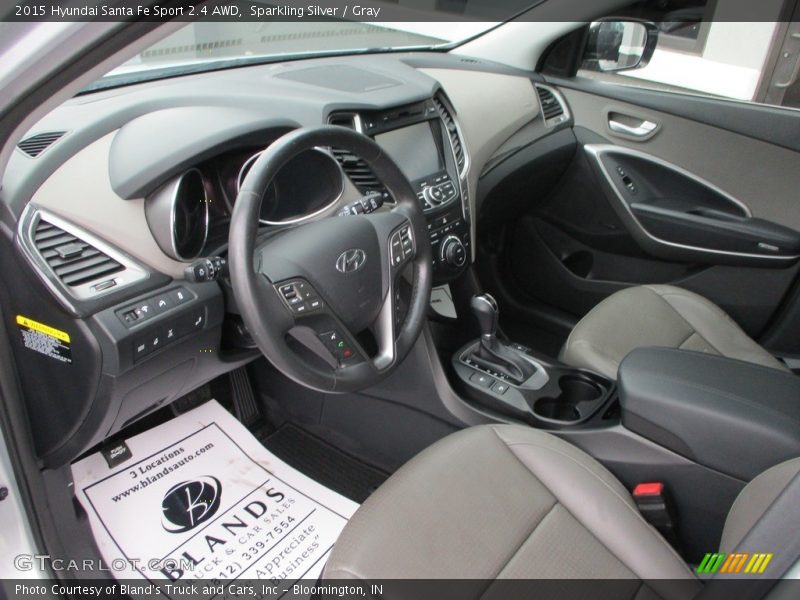 Sparkling Silver / Gray 2015 Hyundai Santa Fe Sport 2.4 AWD