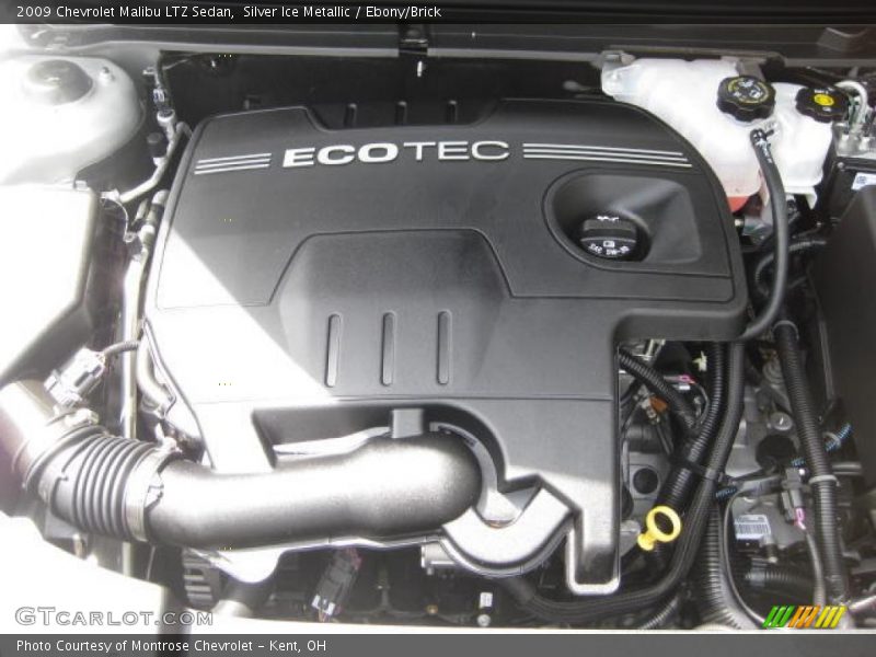 Silver Ice Metallic / Ebony/Brick 2009 Chevrolet Malibu LTZ Sedan