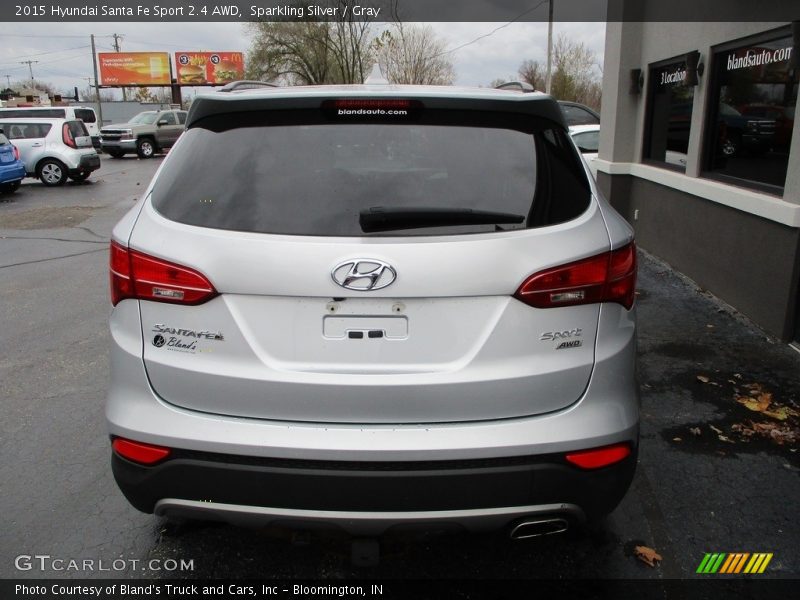 Sparkling Silver / Gray 2015 Hyundai Santa Fe Sport 2.4 AWD