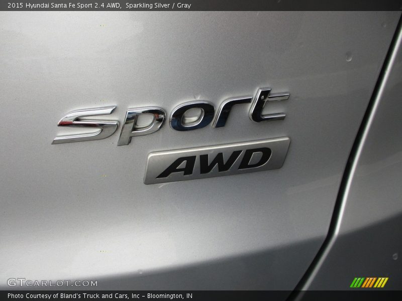 Sparkling Silver / Gray 2015 Hyundai Santa Fe Sport 2.4 AWD
