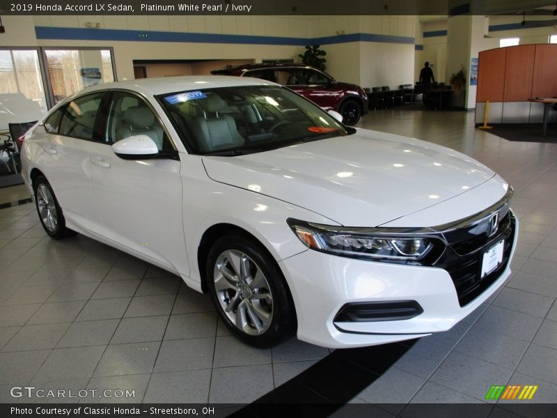 Platinum White Pearl / Ivory 2019 Honda Accord LX Sedan