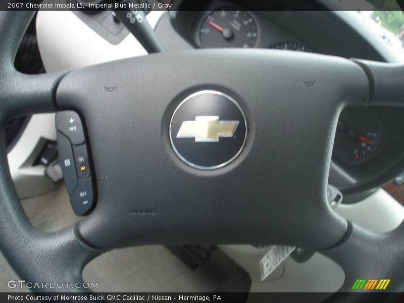 Imperial Blue Metallic / Gray 2007 Chevrolet Impala LS