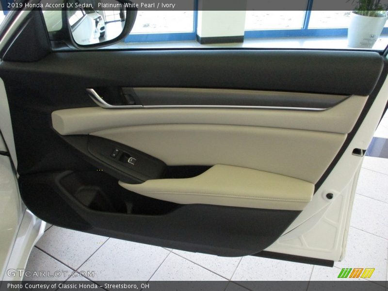 Platinum White Pearl / Ivory 2019 Honda Accord LX Sedan