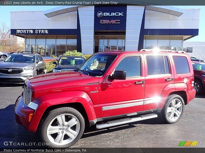 Deep Cherry Red Crystal Pearl / Dark Slate Gray 2012 Jeep Liberty Jet 4x4