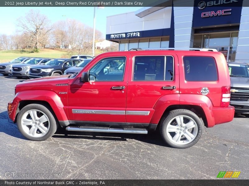 Deep Cherry Red Crystal Pearl / Dark Slate Gray 2012 Jeep Liberty Jet 4x4