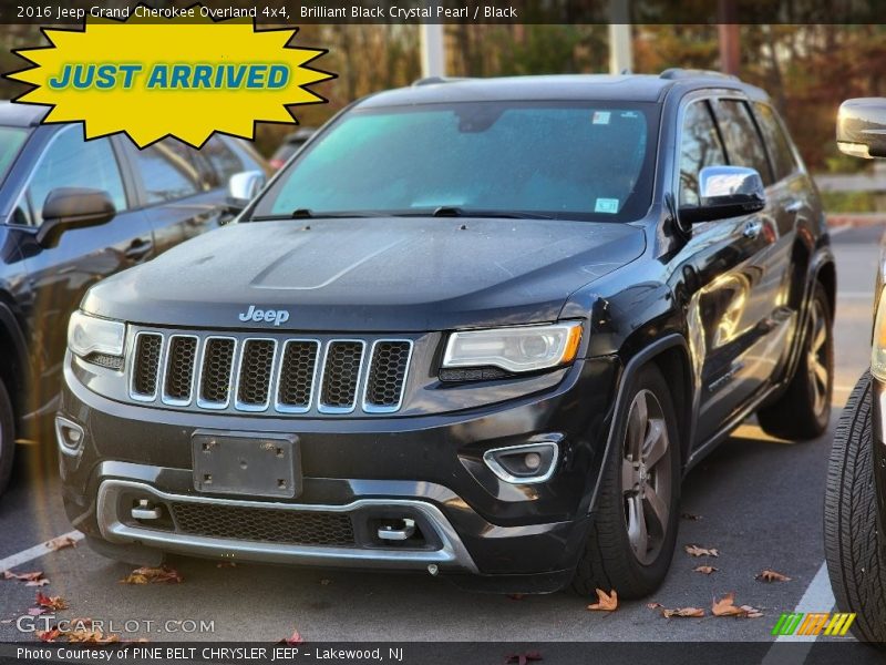 Brilliant Black Crystal Pearl / Black 2016 Jeep Grand Cherokee Overland 4x4