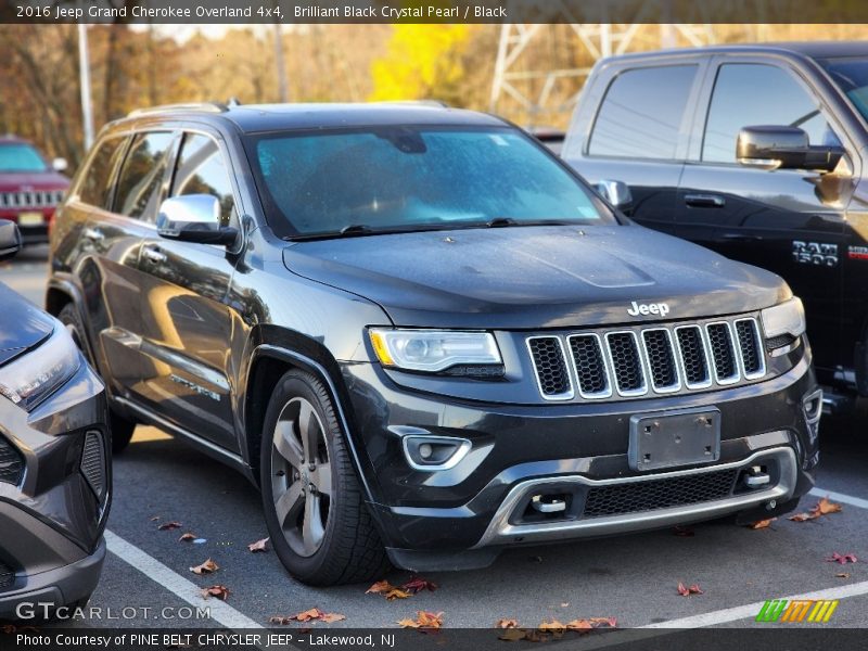Brilliant Black Crystal Pearl / Black 2016 Jeep Grand Cherokee Overland 4x4