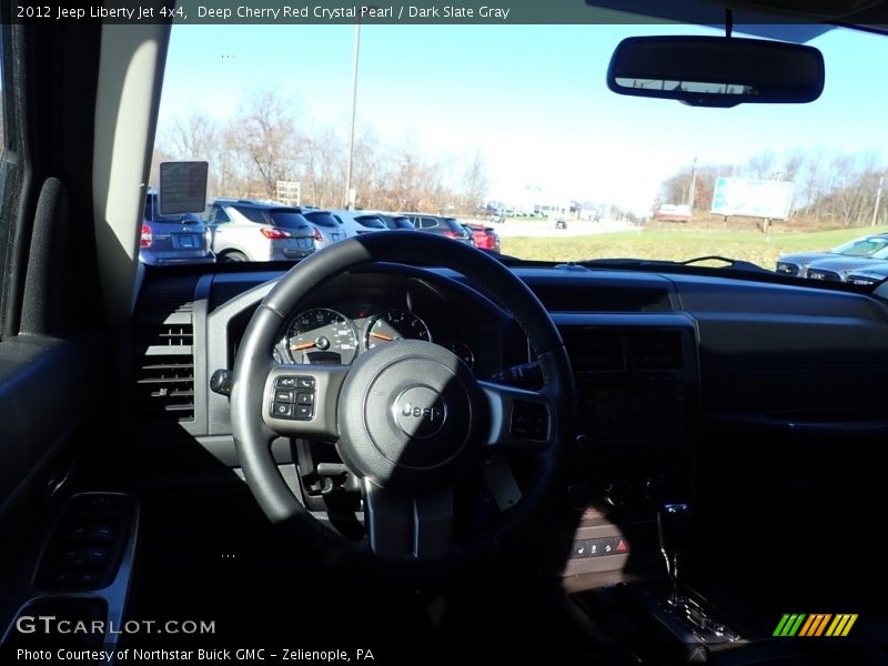 Deep Cherry Red Crystal Pearl / Dark Slate Gray 2012 Jeep Liberty Jet 4x4
