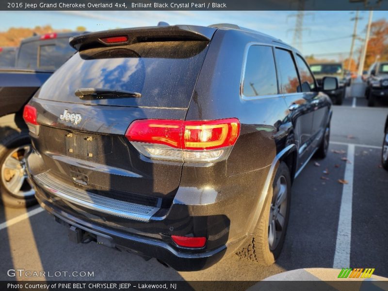 Brilliant Black Crystal Pearl / Black 2016 Jeep Grand Cherokee Overland 4x4