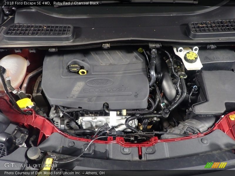 Ruby Red / Charcoal Black 2018 Ford Escape SE 4WD