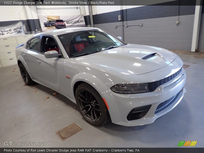 Smoke Show / Black/Ruby Red 2022 Dodge Charger Scat Pack Widebody