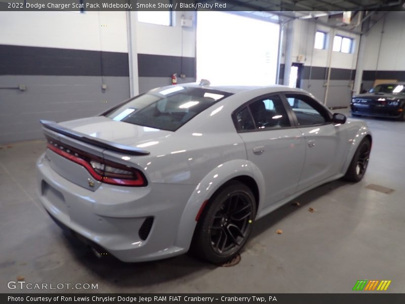 Smoke Show / Black/Ruby Red 2022 Dodge Charger Scat Pack Widebody