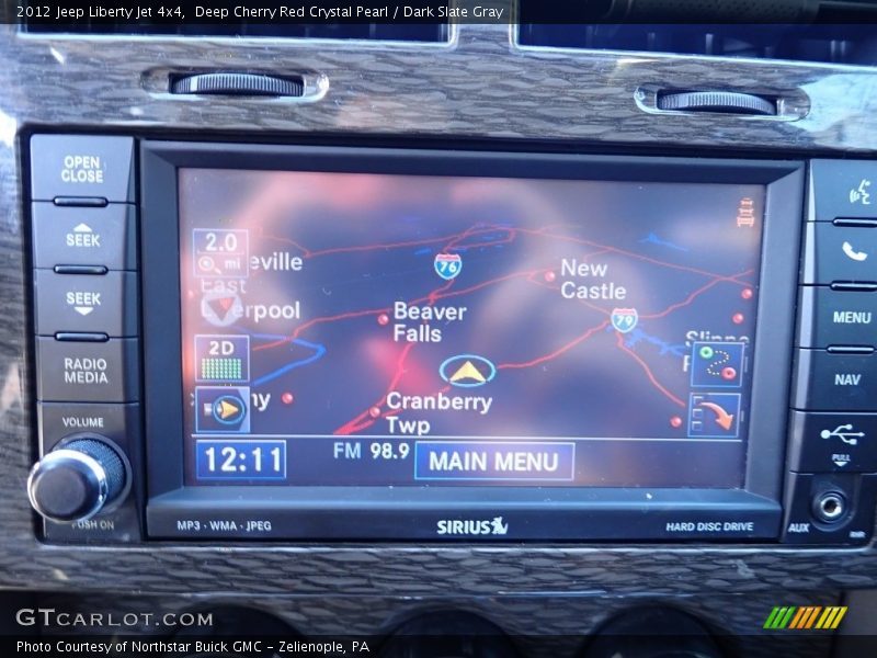 Deep Cherry Red Crystal Pearl / Dark Slate Gray 2012 Jeep Liberty Jet 4x4