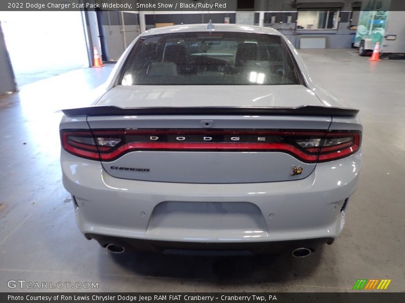 Smoke Show / Black/Ruby Red 2022 Dodge Charger Scat Pack Widebody