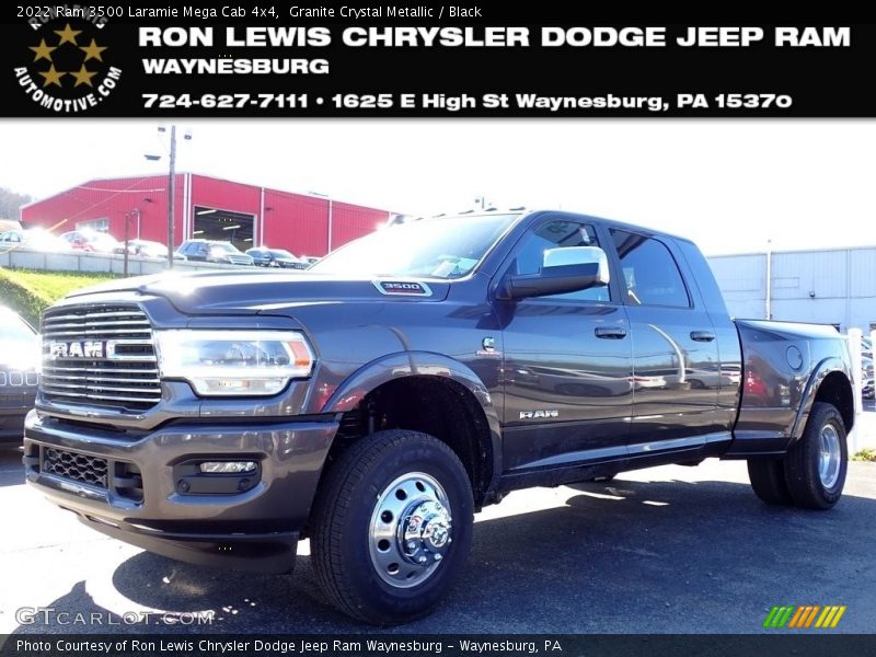 Granite Crystal Metallic / Black 2022 Ram 3500 Laramie Mega Cab 4x4