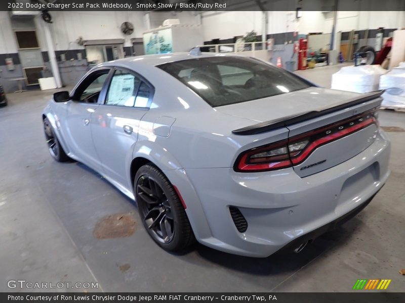 Smoke Show / Black/Ruby Red 2022 Dodge Charger Scat Pack Widebody