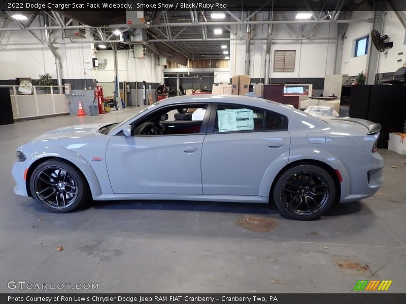 Smoke Show / Black/Ruby Red 2022 Dodge Charger Scat Pack Widebody