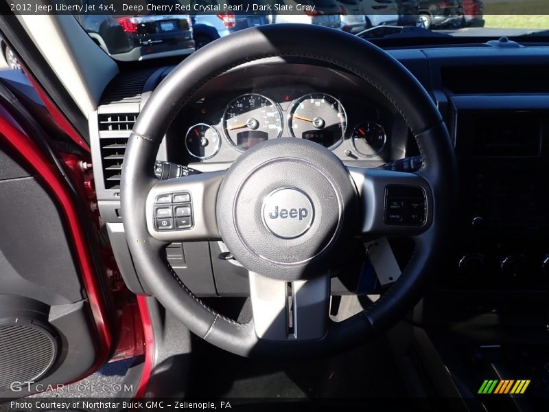 Deep Cherry Red Crystal Pearl / Dark Slate Gray 2012 Jeep Liberty Jet 4x4