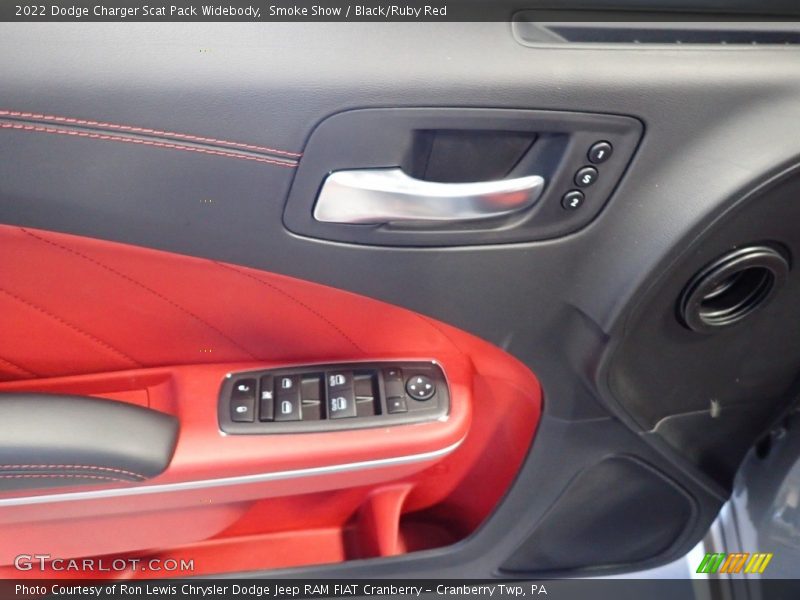 Smoke Show / Black/Ruby Red 2022 Dodge Charger Scat Pack Widebody