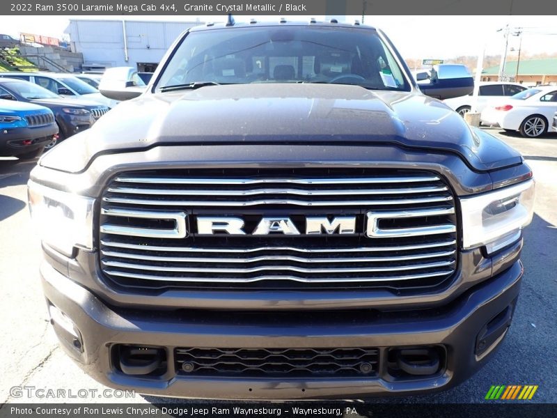 Granite Crystal Metallic / Black 2022 Ram 3500 Laramie Mega Cab 4x4