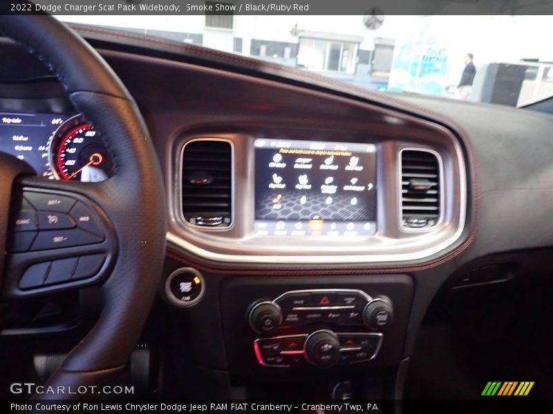 Smoke Show / Black/Ruby Red 2022 Dodge Charger Scat Pack Widebody