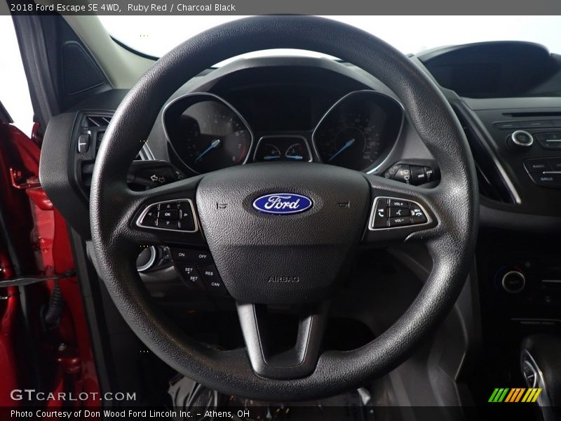 Ruby Red / Charcoal Black 2018 Ford Escape SE 4WD