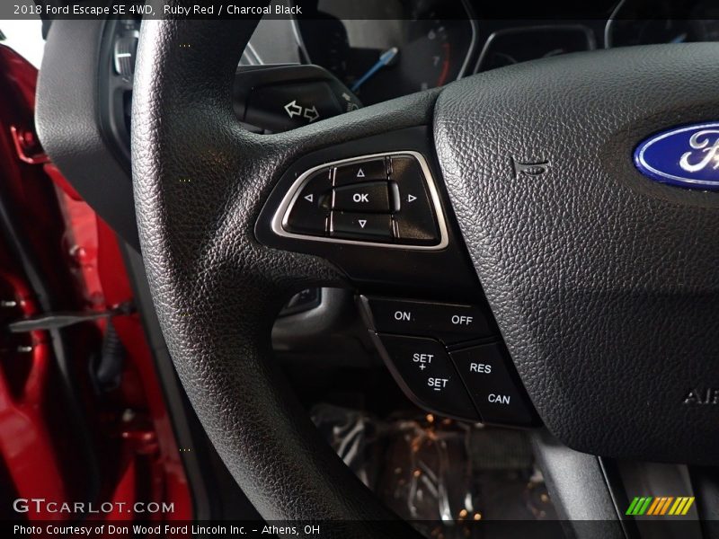 Ruby Red / Charcoal Black 2018 Ford Escape SE 4WD
