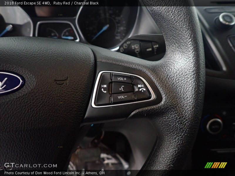 Ruby Red / Charcoal Black 2018 Ford Escape SE 4WD