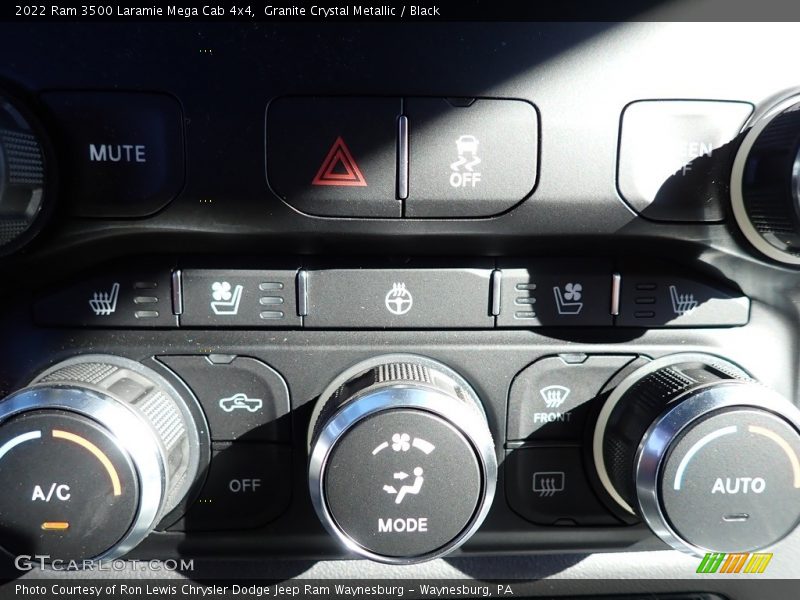 Controls of 2022 3500 Laramie Mega Cab 4x4