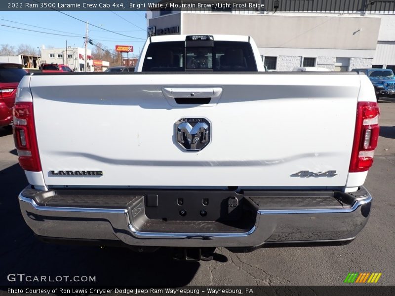 Bright White / Mountain Brown/Light Frost Beige 2022 Ram 3500 Laramie Crew Cab 4x4