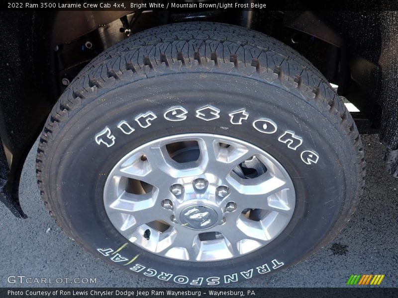 Bright White / Mountain Brown/Light Frost Beige 2022 Ram 3500 Laramie Crew Cab 4x4