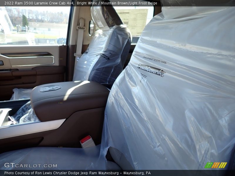 Bright White / Mountain Brown/Light Frost Beige 2022 Ram 3500 Laramie Crew Cab 4x4