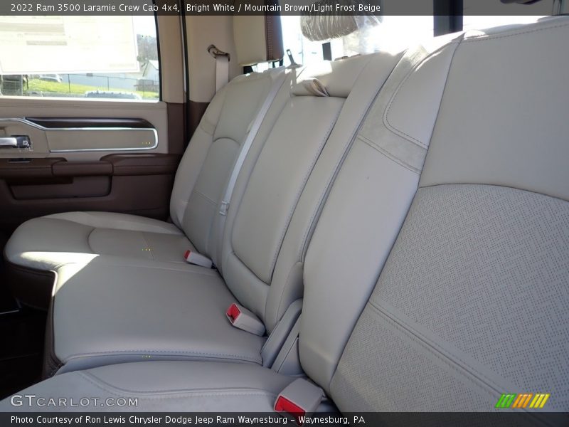 Bright White / Mountain Brown/Light Frost Beige 2022 Ram 3500 Laramie Crew Cab 4x4