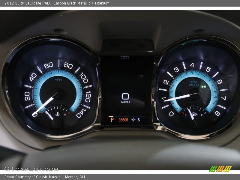 Carbon Black Metallic / Titanium 2012 Buick LaCrosse FWD