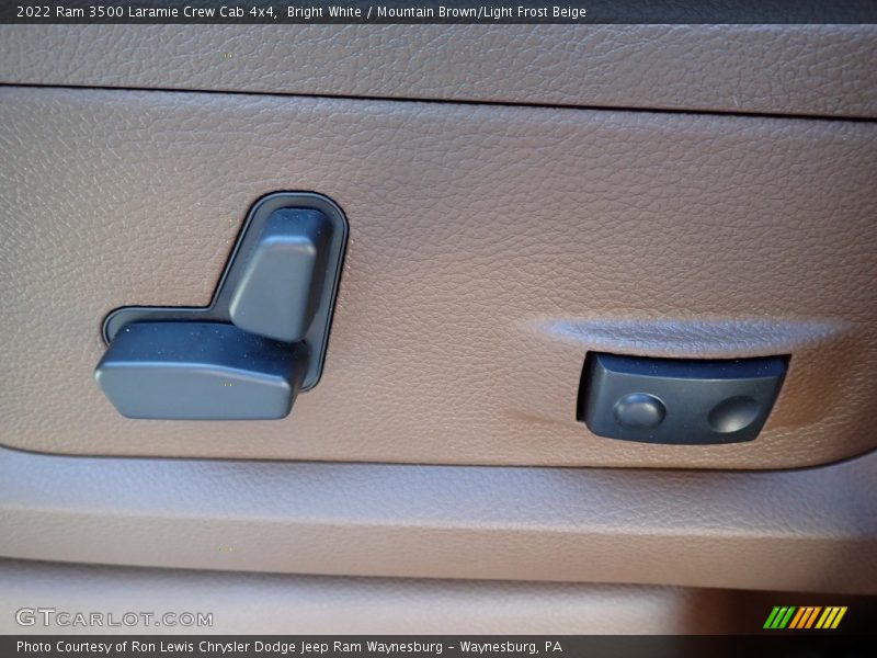 Bright White / Mountain Brown/Light Frost Beige 2022 Ram 3500 Laramie Crew Cab 4x4