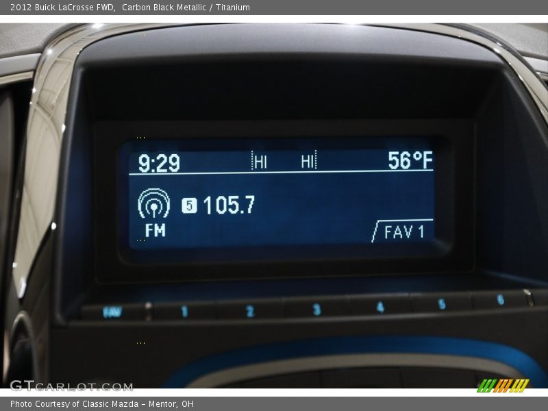 Carbon Black Metallic / Titanium 2012 Buick LaCrosse FWD