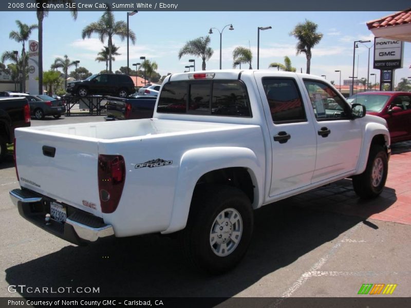 Summit White / Ebony 2008 GMC Canyon SLE Crew Cab