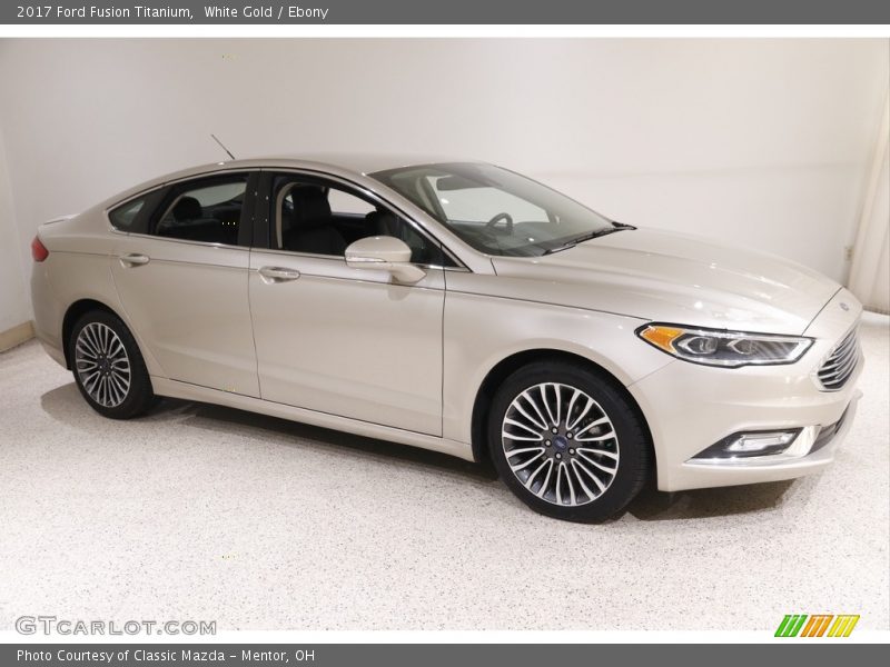 White Gold / Ebony 2017 Ford Fusion Titanium