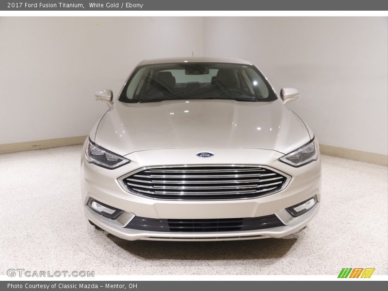 White Gold / Ebony 2017 Ford Fusion Titanium
