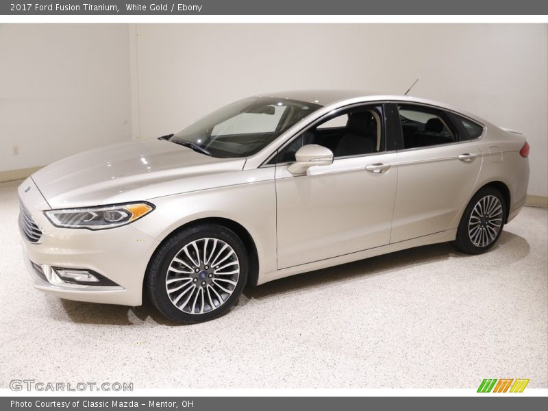 White Gold / Ebony 2017 Ford Fusion Titanium