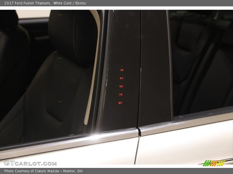 White Gold / Ebony 2017 Ford Fusion Titanium