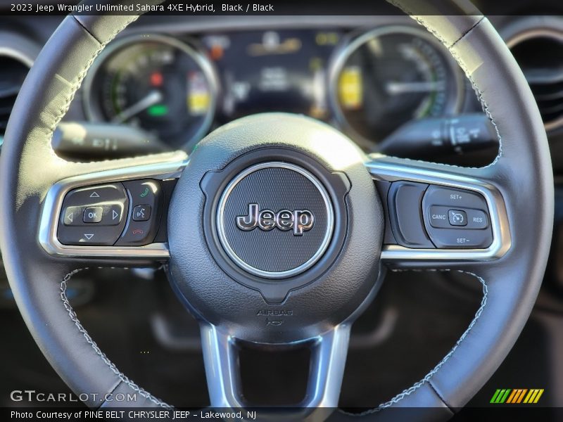  2023 Wrangler Unlimited Sahara 4XE Hybrid Steering Wheel
