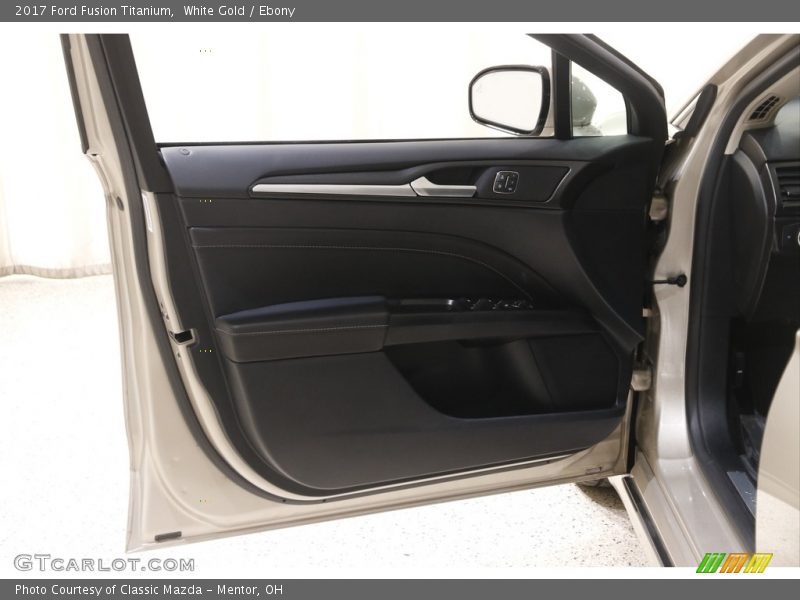 White Gold / Ebony 2017 Ford Fusion Titanium