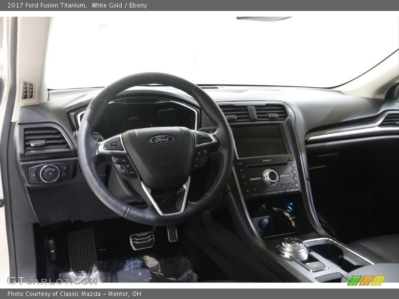 White Gold / Ebony 2017 Ford Fusion Titanium