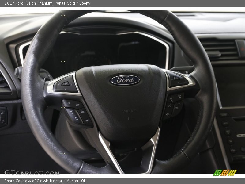 White Gold / Ebony 2017 Ford Fusion Titanium